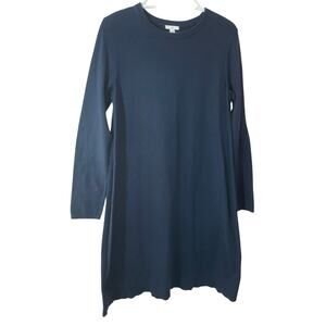 J. Jill Navy Sweater Dress Crewneck Size Small Excellent